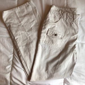 White Cargo Straight Leg
